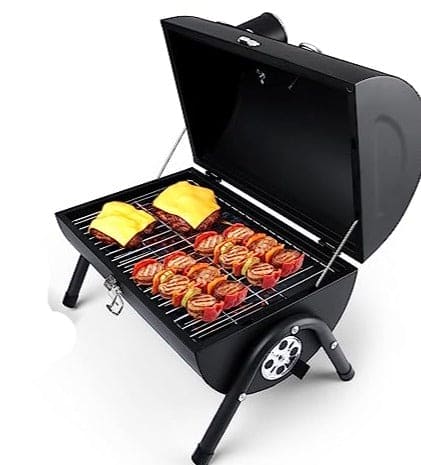 Round Folding BBQ Grill, Outdoor Tabletop Barbecue Grill, Multifunctional Portable Charcoal Grill, Compact Camping Grills for Outdoor Cooking, Smokey Charcoal Grill, Small Charcoal BBQ Grill Kitchen Cooking Tools, Counter Top Double Sided BBQ Oven Round Folding BBQ Grill, Outdoor Tabletop Barbecue Grill, Multifunctional Portable Charcoal Grill, Compact Camping Grills for Outdoor Cooking, Smokey Charcoal Grill, Small Charcoal BBQ Grill Kitchen Cooking Tools, Counter Top Double Sided BBQ Oven